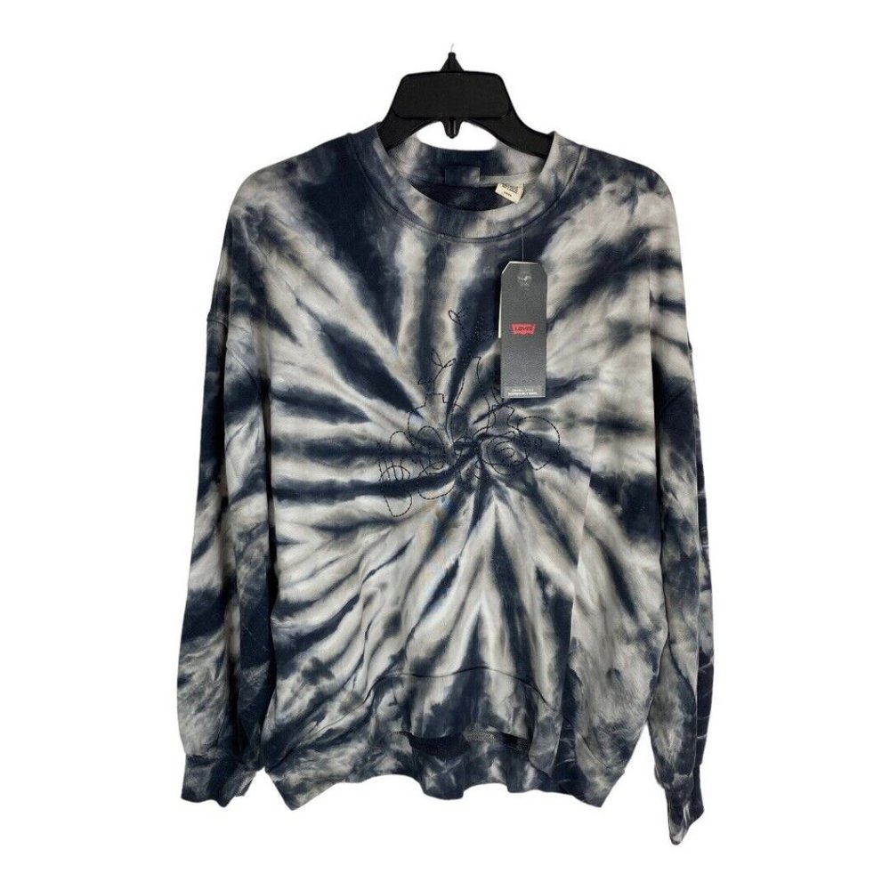 Lee Womens Shirt Adult Size Small Gray Tie Dye "Bored" Long Sleeve NEW